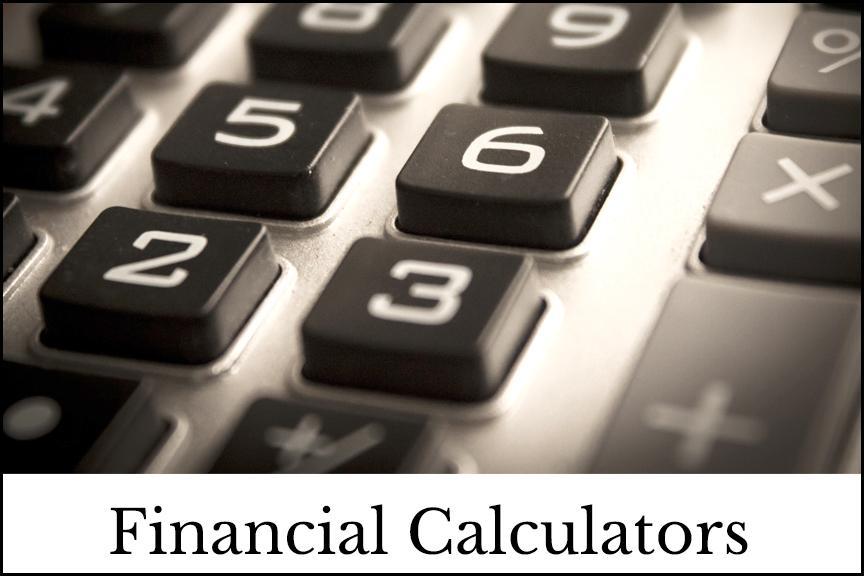Financial Calculators Image with outline